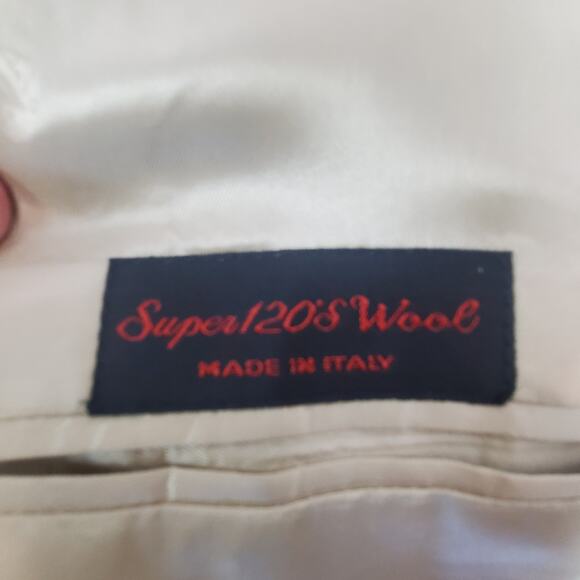 Sergio Valentino Men's Sport Coat Blazer Suit Jacket Tan Silk Wool Blend NWT 44 - Picture 5 of 15